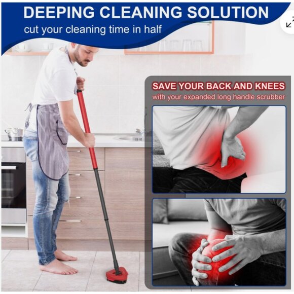 Scrubber Mop Head for O Cedar RinseClean Spin Mop 2 Tank System Replace Head 2PC - Picture 7 of 10